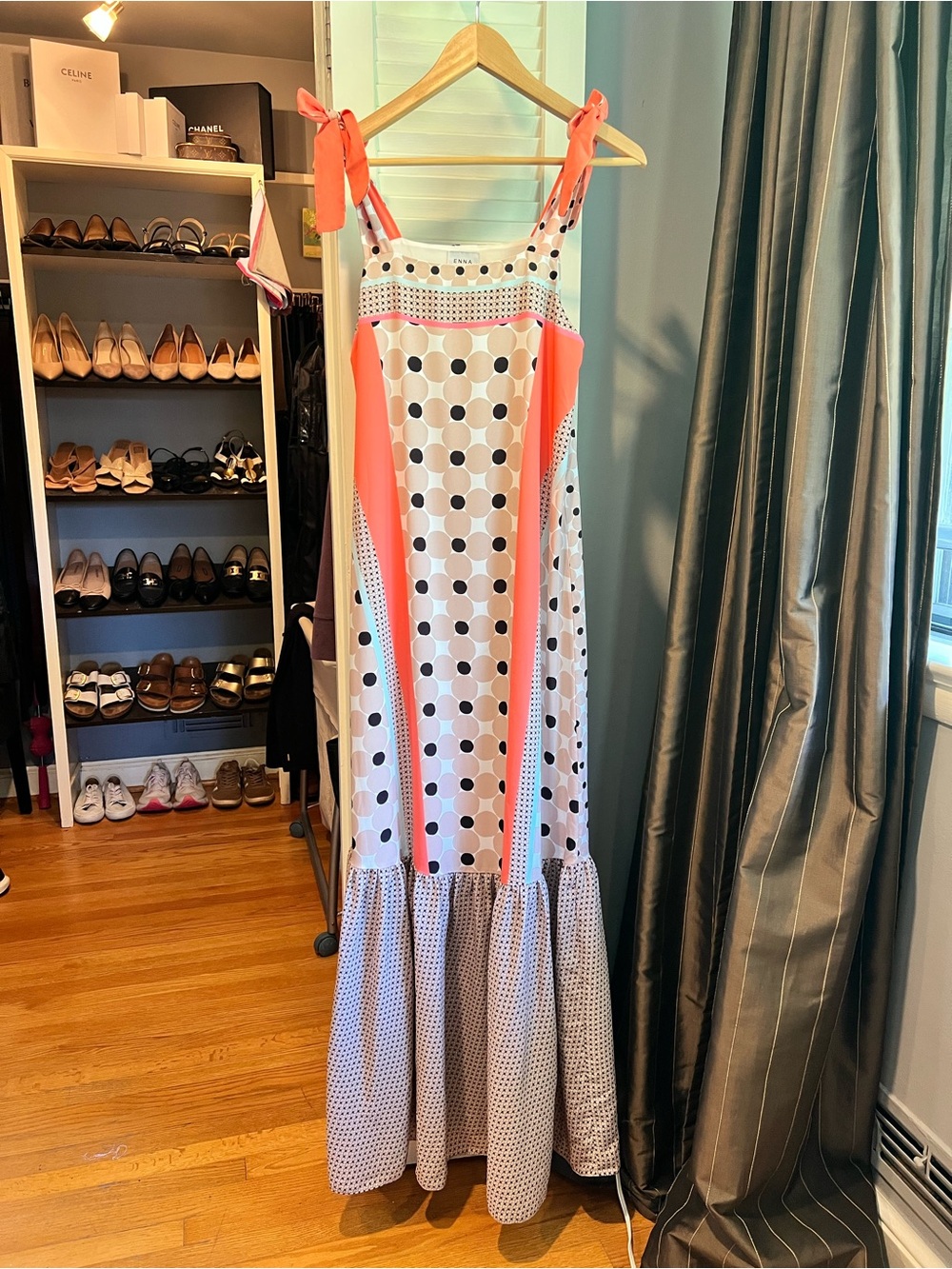 Geometric Floral Maxi Dress